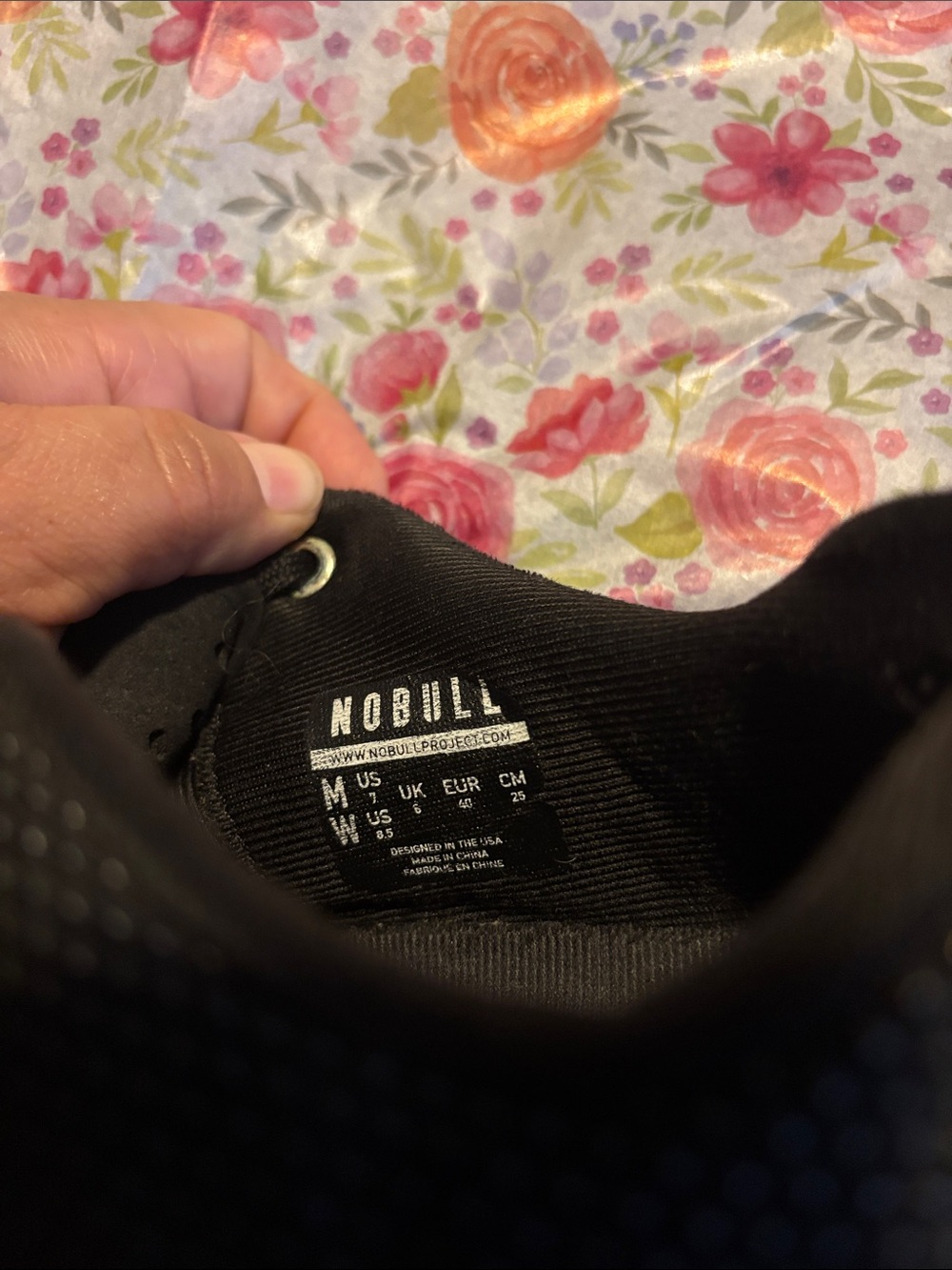 NOBULL Black Knit Training Sneakers with Subtle Branding - Picture 3 of 5